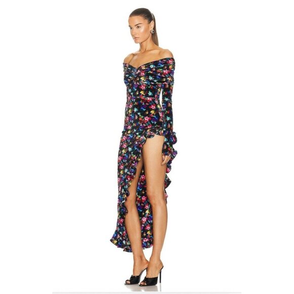 SIEDRES Linni Dress Multi Floral Off Shoulder - Picture 4 of 5